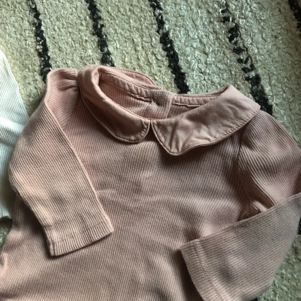Baby Gap ribbed Peter Pan collar onesie